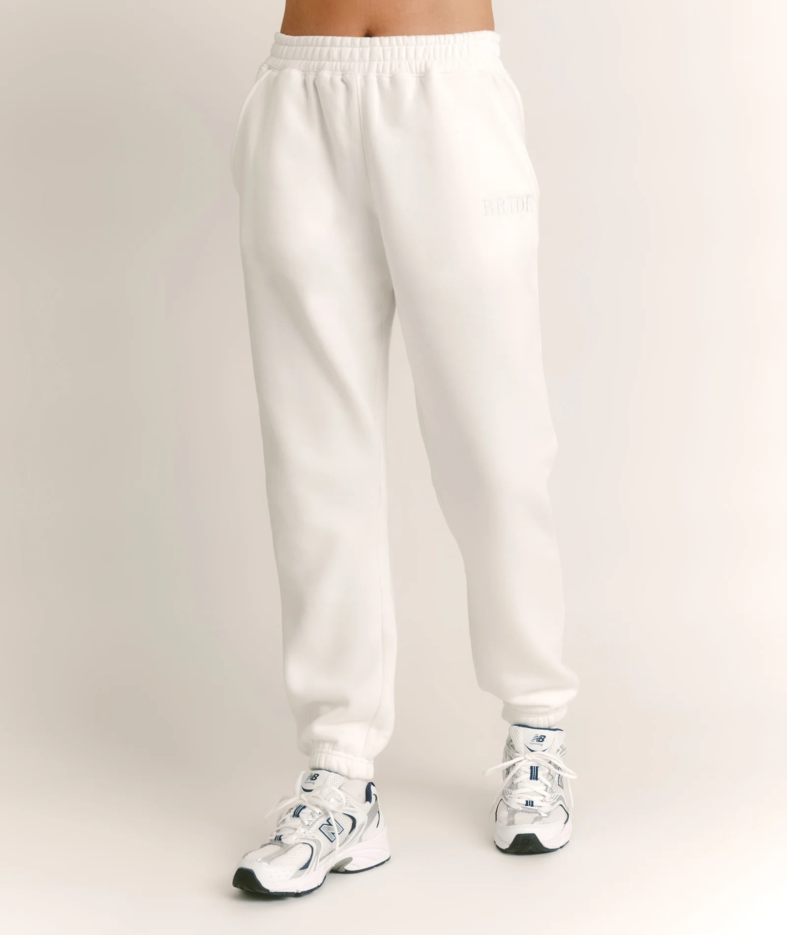 Bride Statement Sweatpants - White - Image 6