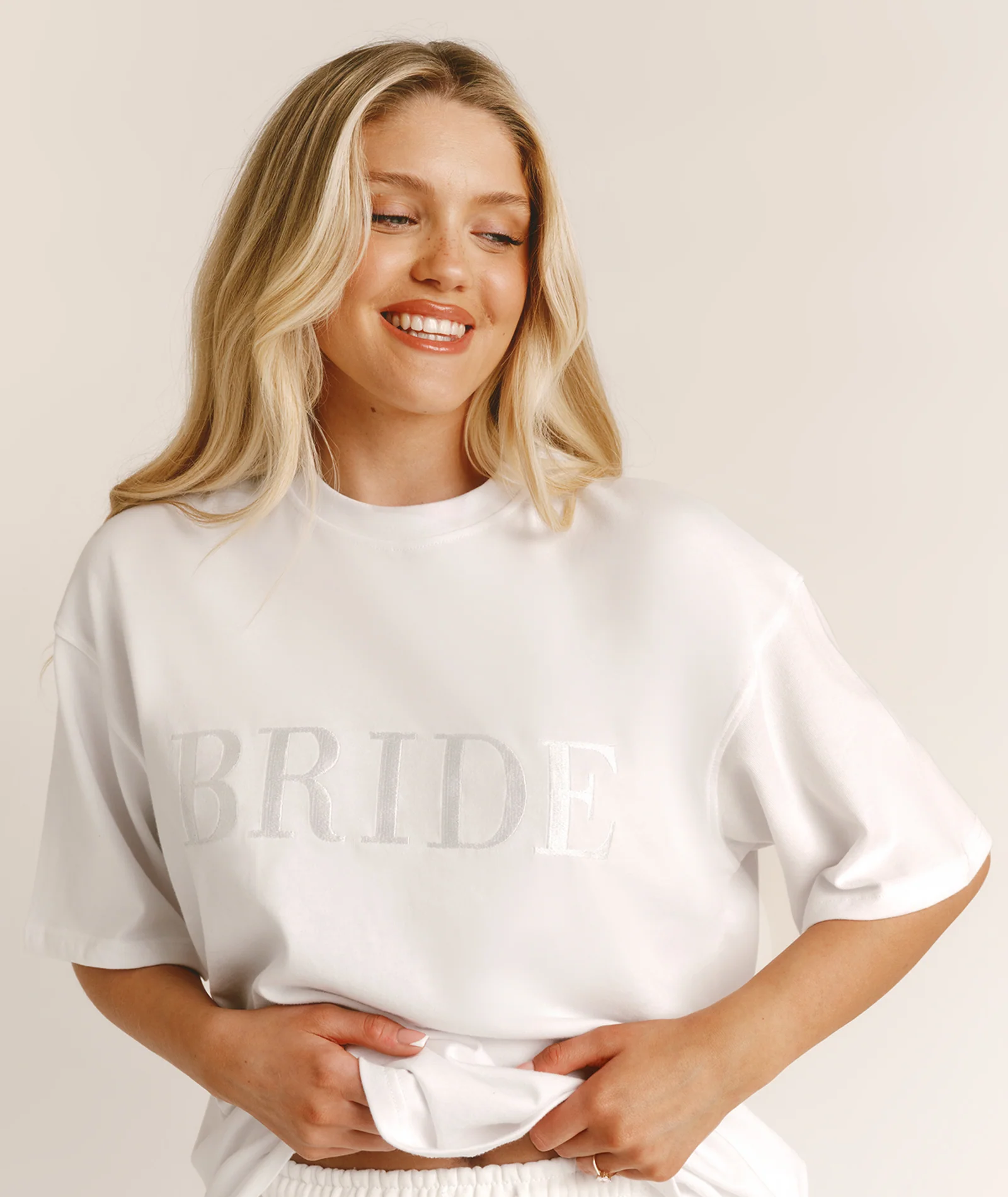 Bride Statement Tee - All White - Image 3