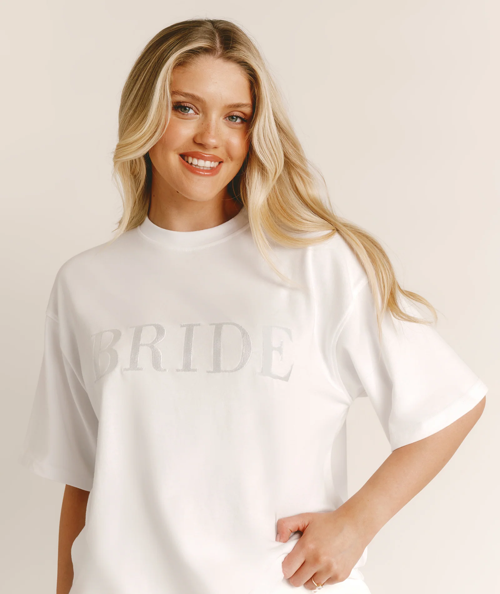 Bride Statement Tee - All White - Image 5